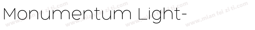 Monumentum Light字体转换